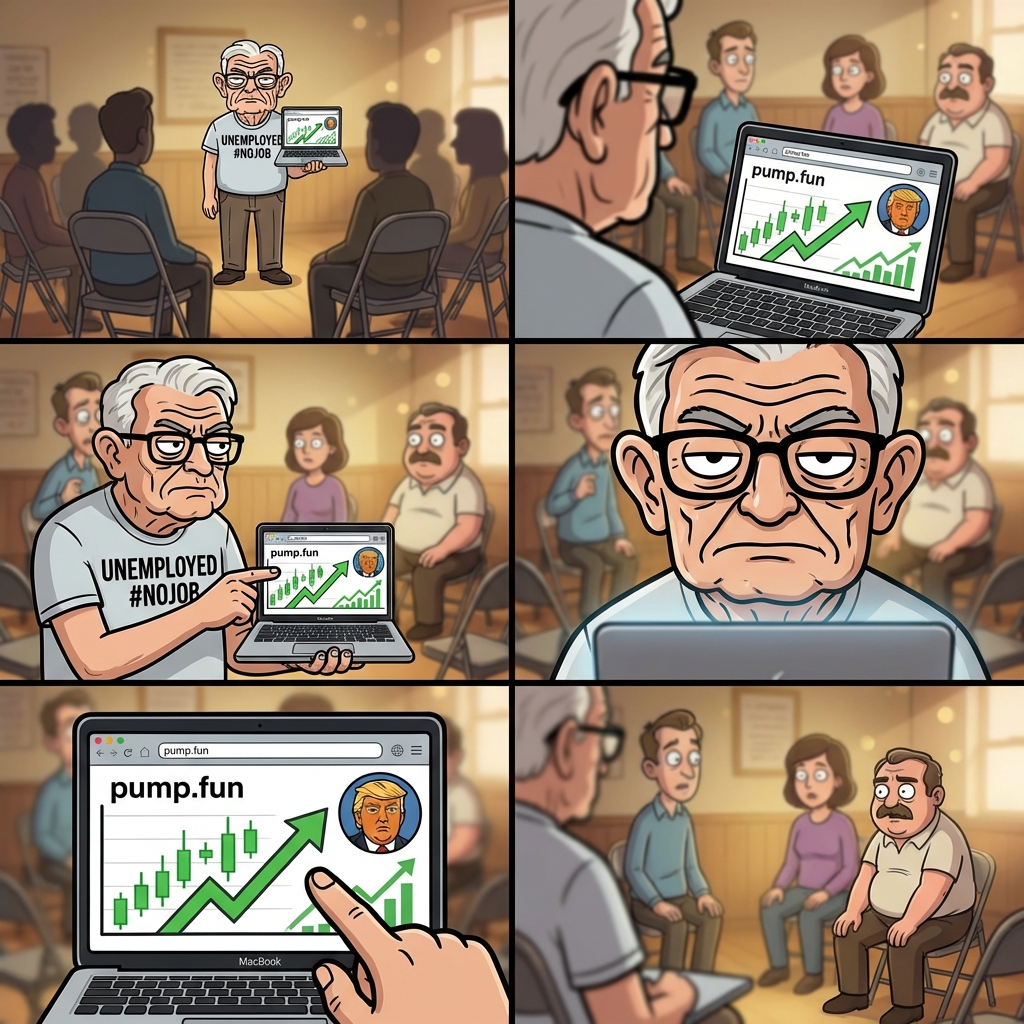 Powell's journey from unemployed to memecoin creator